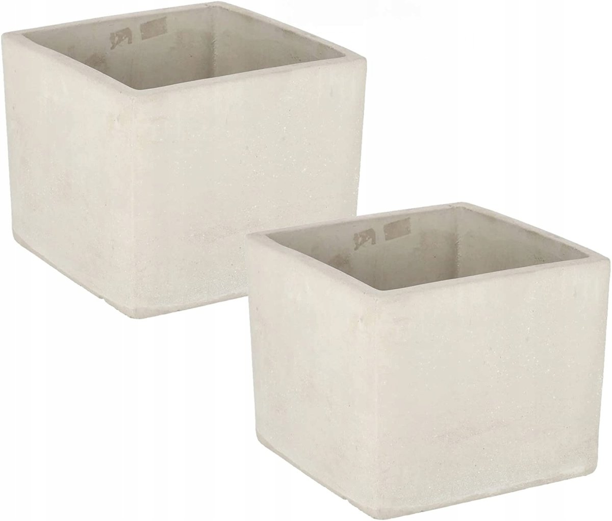 2x Doniczka Osłonka Betonowa Rośliny Kwiaty