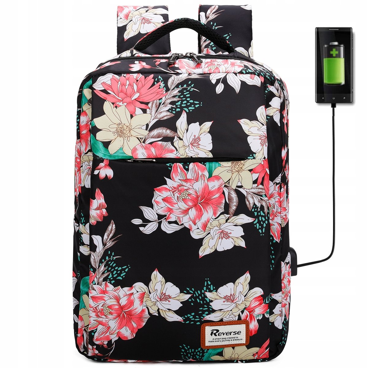 Reverse PLECAK do laptopa Torba na LAPTOP USB 15,6