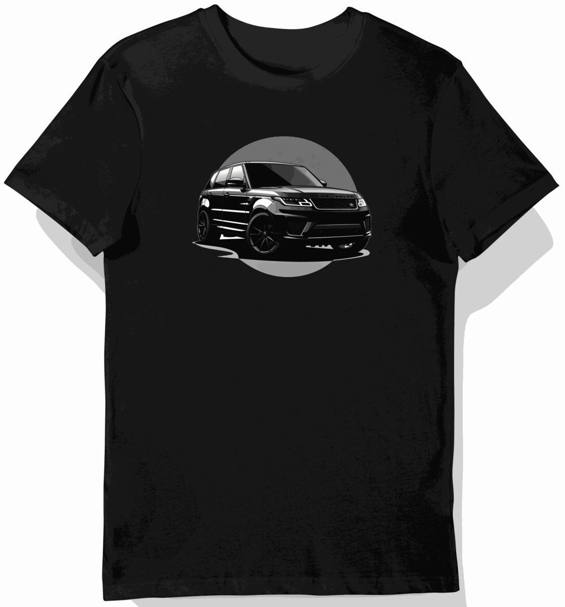 Koszulka męska czarna z Eleganckim SUV-em w Tajemniczym Blasku 3XL