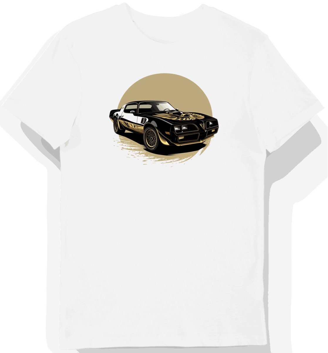 Koszulka męska biała Motorsportowa z Płomiennym Orłem M