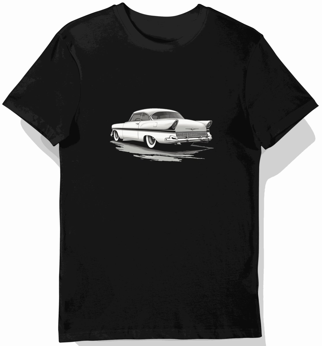 Koszulka męska czarna z Klasycznym Chryslerem 300 3XL