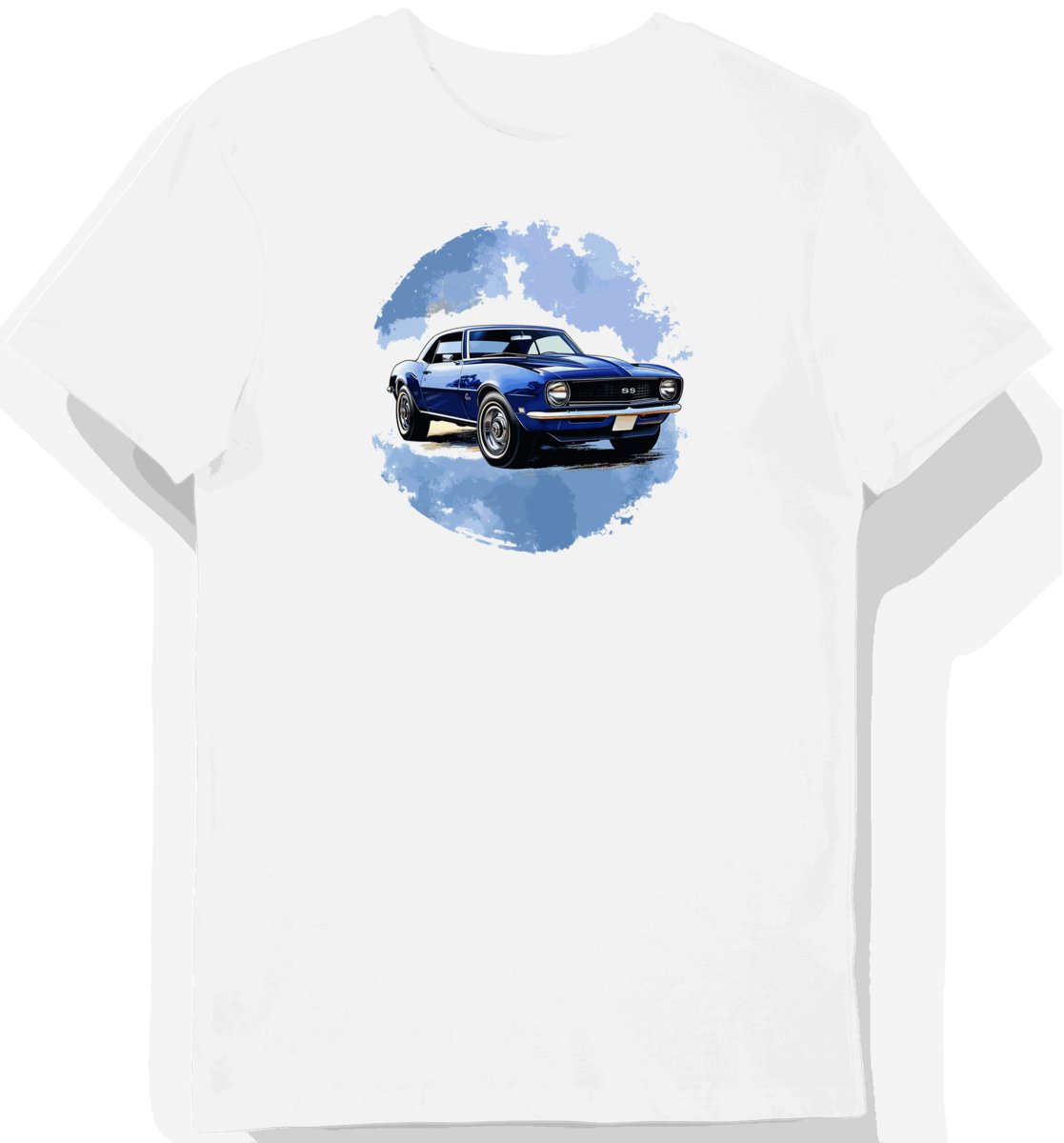 Koszulka męska biała Klasyczna Elegancja Camaro XL