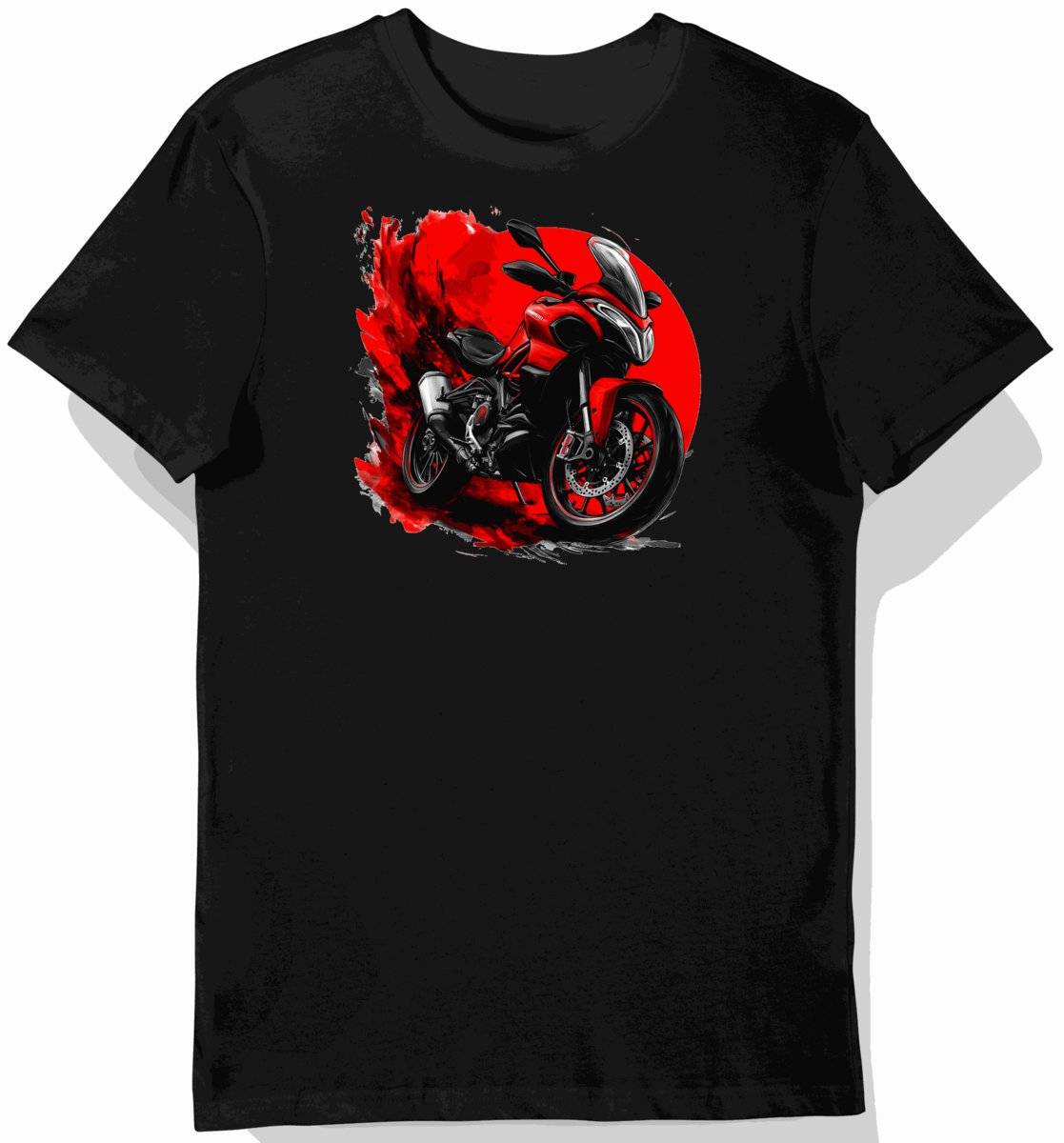 Koszulka męska czarna Dynamiczny Styl Ducati L