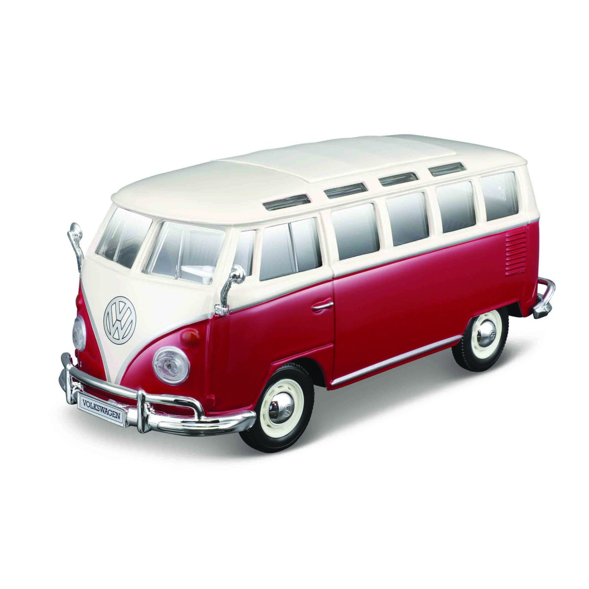MAISTO VW VOLKSWAGEN VAN SAMBA CZERWONY 1:25 DO SKŁADANIA 39956