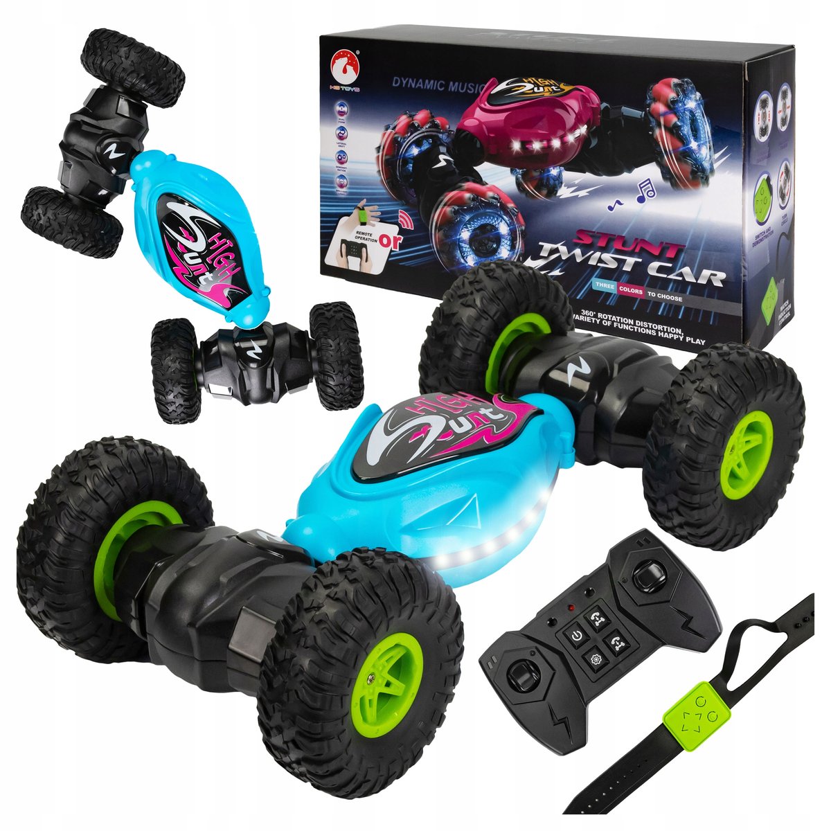 Auto Twister Zdalnie Sterowany Dla Dzieci Na Pilot + Gestem Dłoni Napęd 4X4