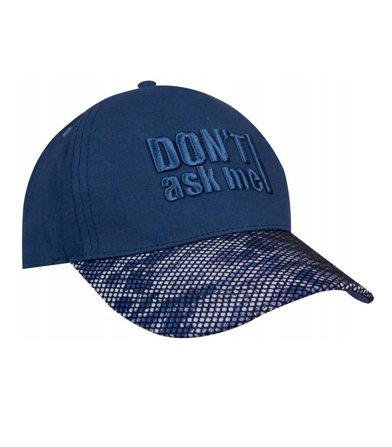 Czapka z daszkiem YO! CZD-470 don't ask granat 58