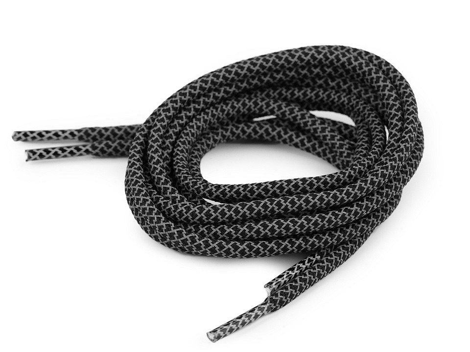 Sznurówki do butów, bluz,130 cm czarne