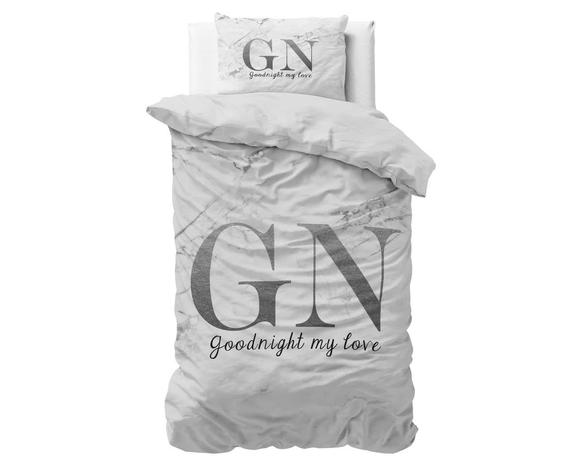 140x200/220 GOODNIGHT srebrny mikrofibra kpl pościeli