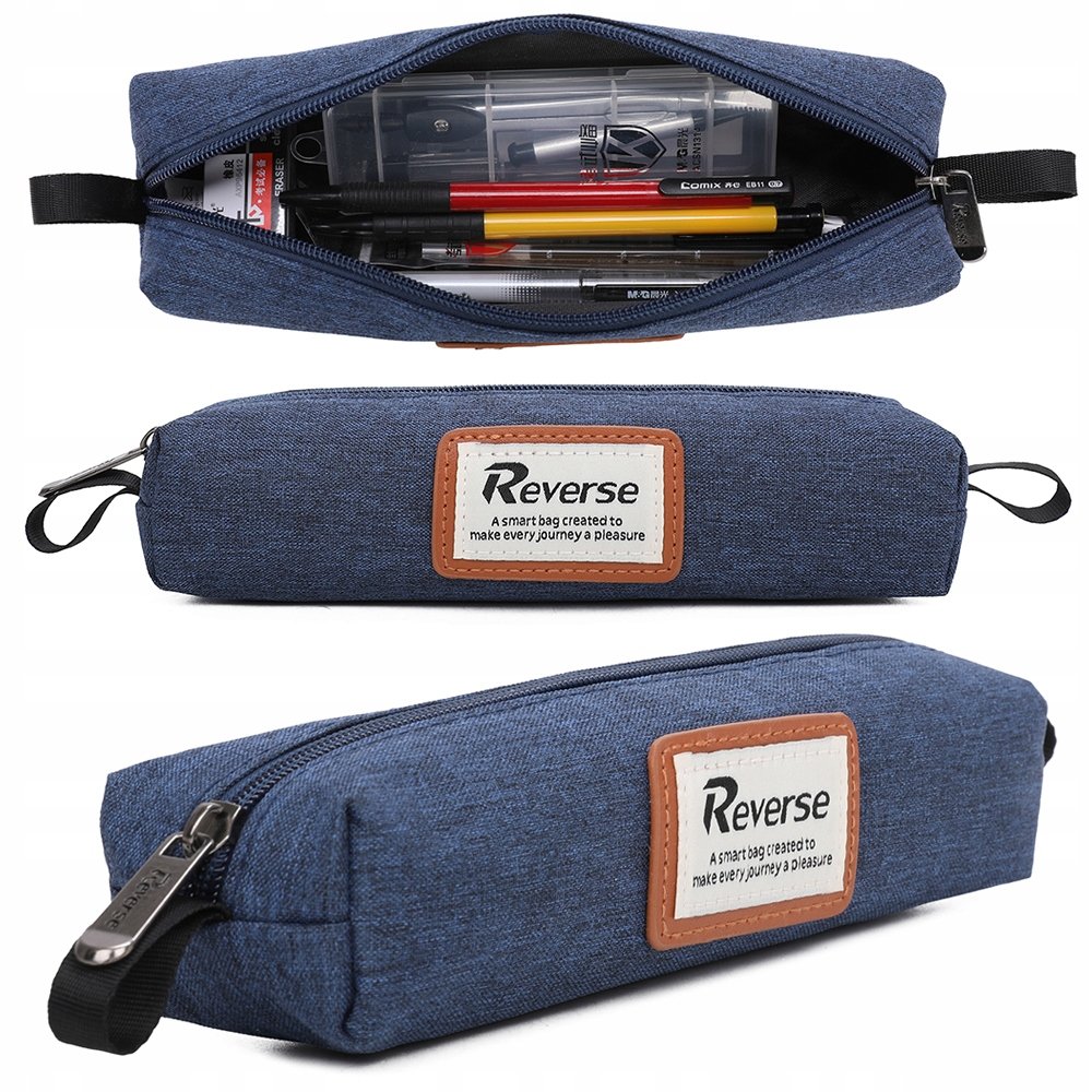 Piórnik szkolny stylowy tuba jednokomorowy Reverse