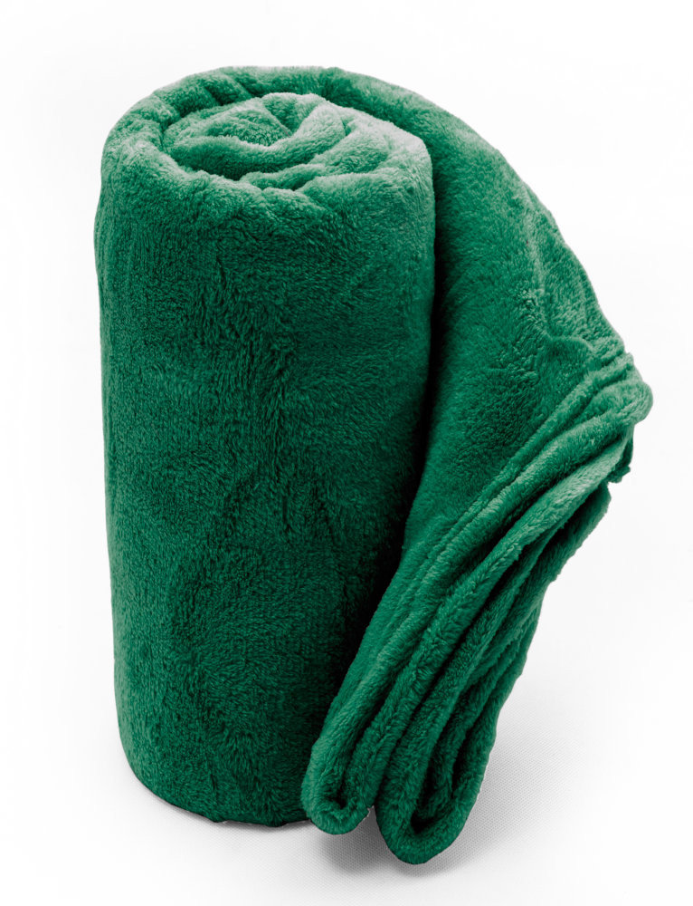 Koc Z Mikrofibry Pluszowy 200X220 - Zielony