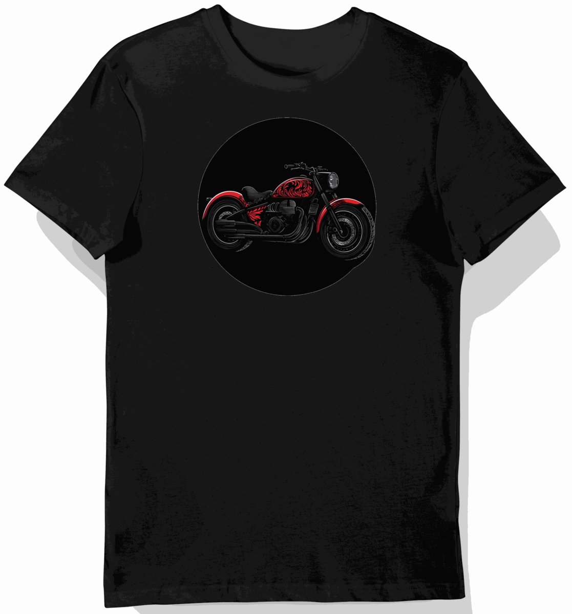 Koszulka męska czarna Moto Guzzi Kalifornia Czarno-Czerwona XL