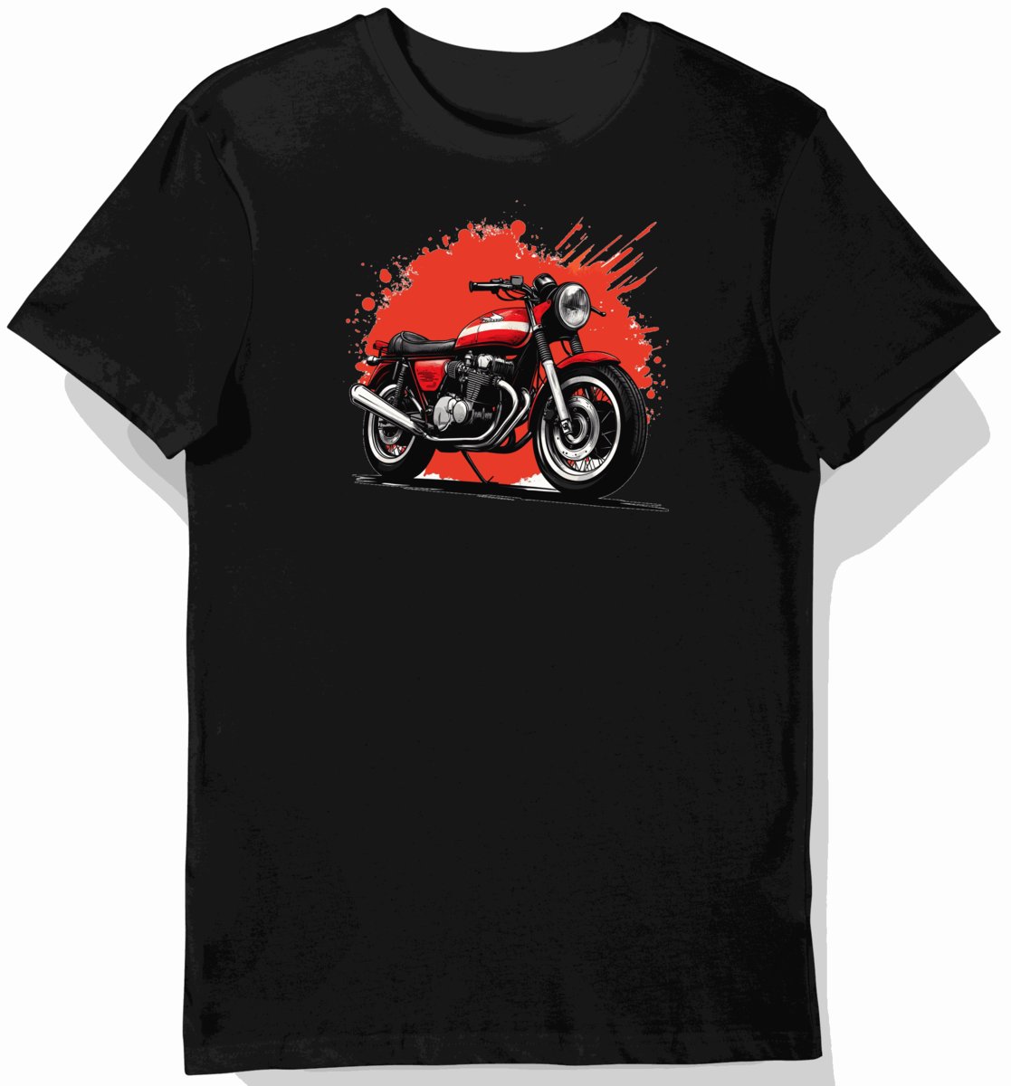 Koszulka męska czarna Kultowy Styl Honda CB750 XL