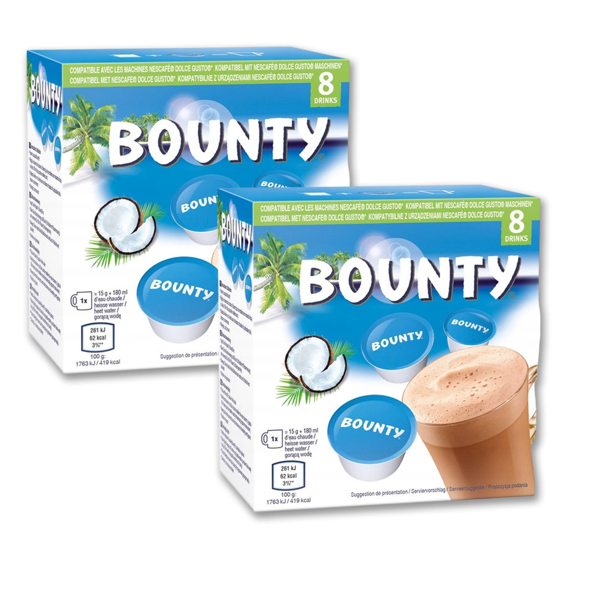 Gorąca czekolada kapsułki do Dolce Gusto Bounty Kokosowa Nescafe 2x 8 szt.