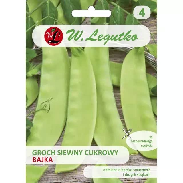 Legutko Groch siewny cukrowy Bajka późny 40g D st