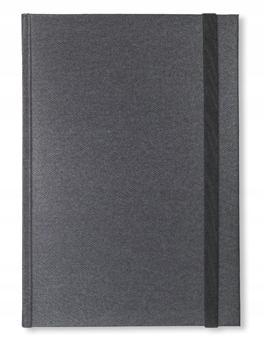 NOTES KSIĄŻKOWY ZAMYKANY B5 SZARY DAKA KRATKA KROPKI LINIE CZYSTY G SZARA