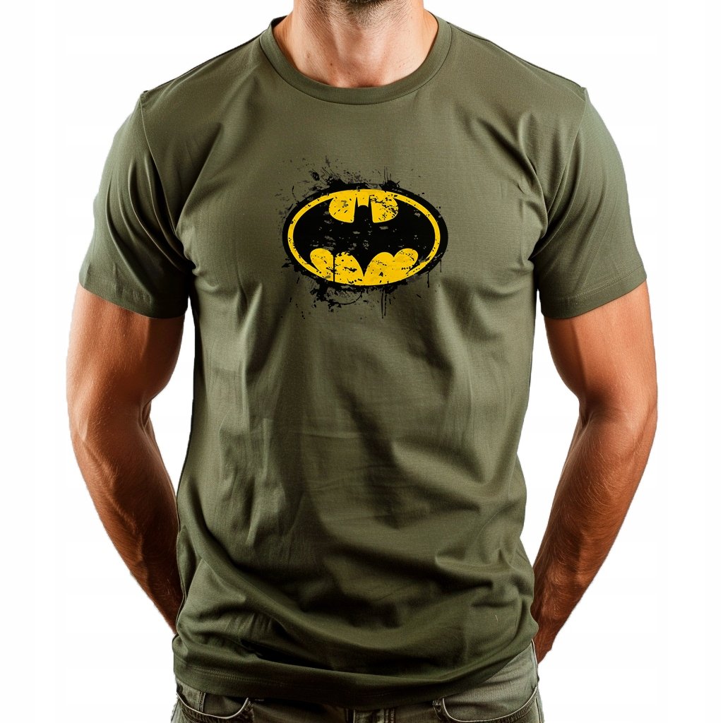 Koszulka Nowoczesna T-Shirt ''Batman LOGO'' Bawełna XL