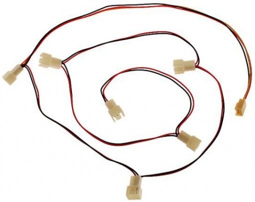 InLine Rozgałęziacz z Molex 3-pin na 6 x Molex 3-pin ZUAD-134