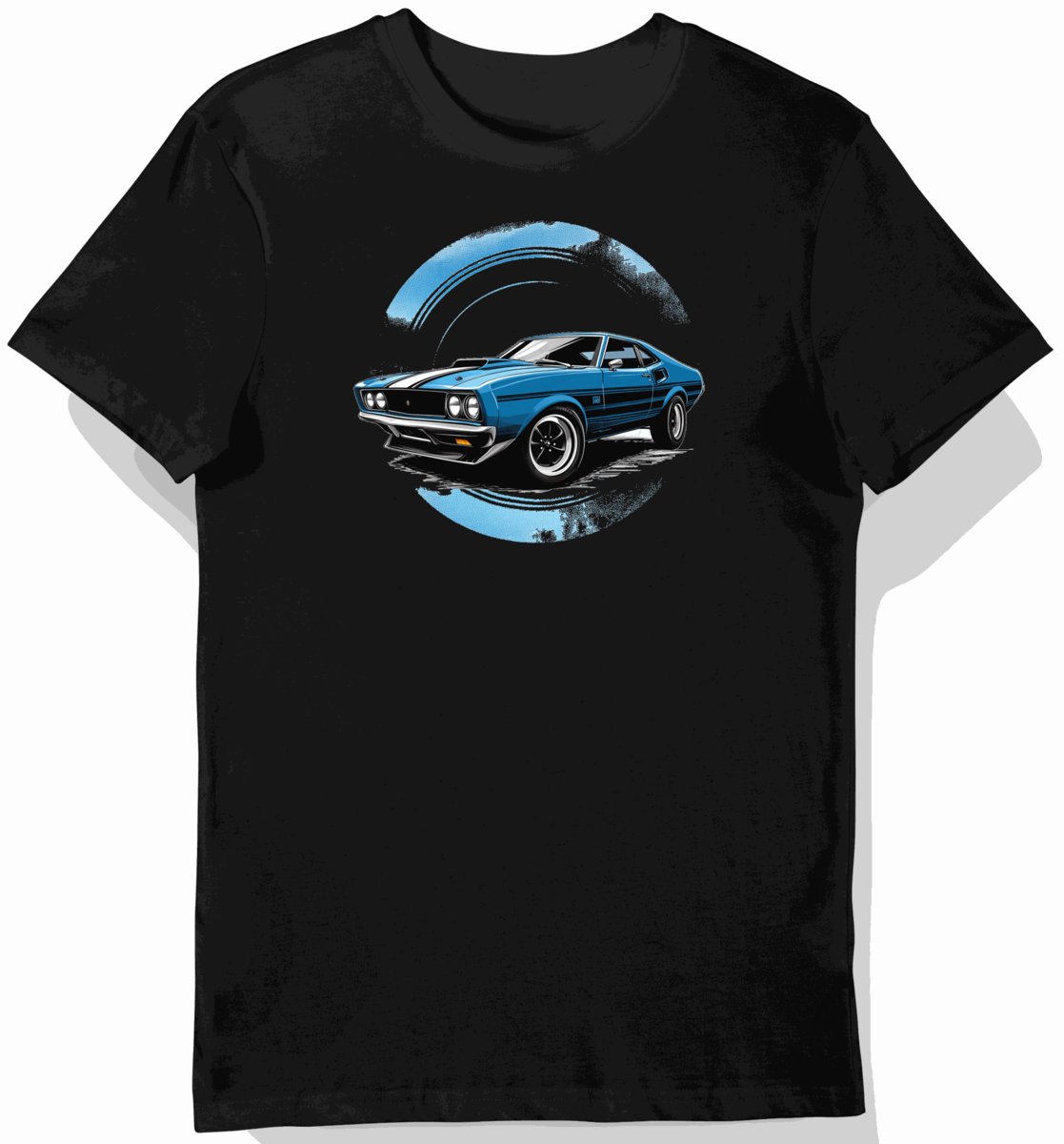 Koszulka męska czarna Klasyczny Styl Ford Falcon Cobra S