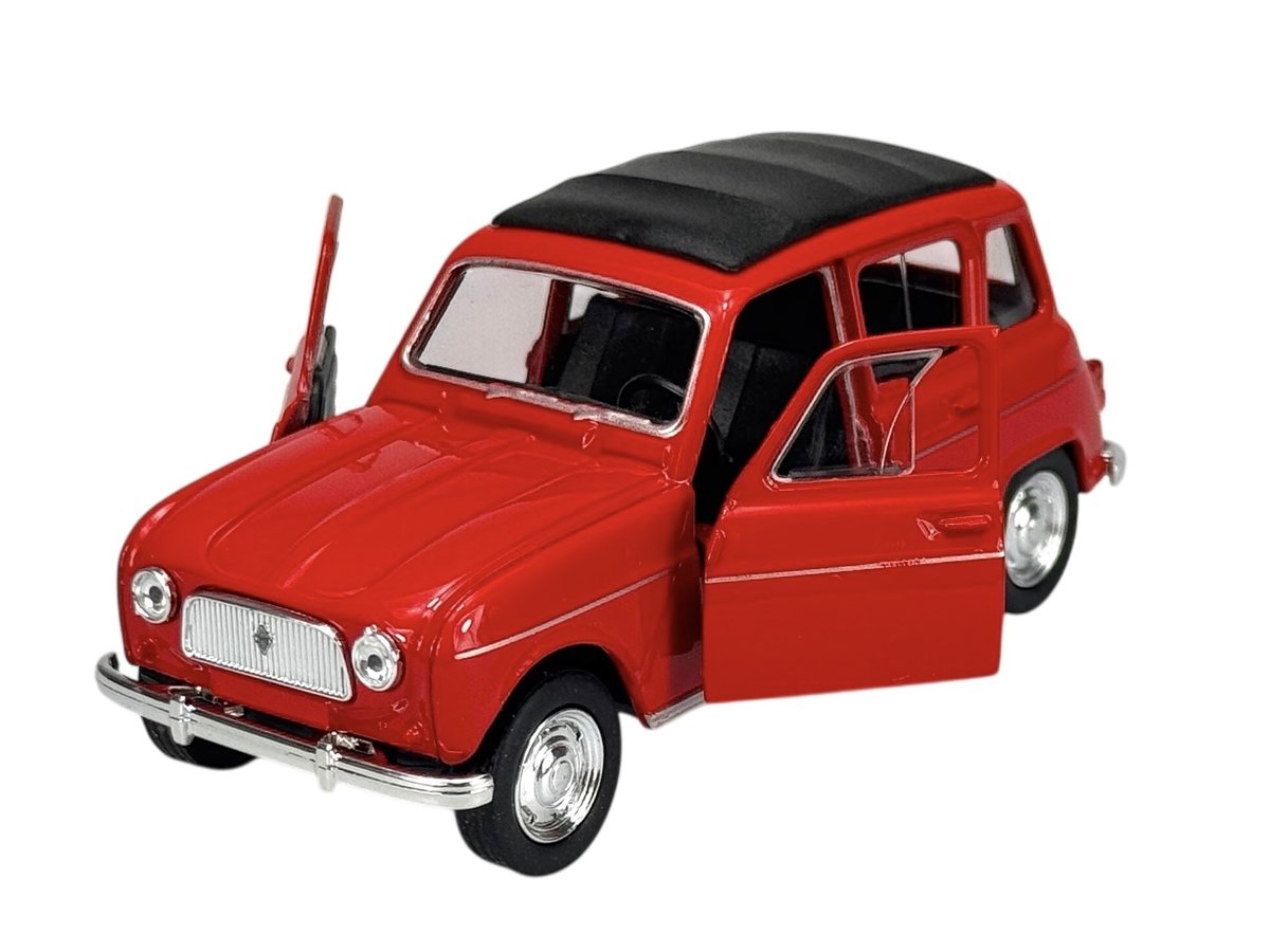 WELLY OLD TIMER RENAULT 4 CZERWONY 1:34 SAMOCHÓD NOWY METALOWY MODEL 43741