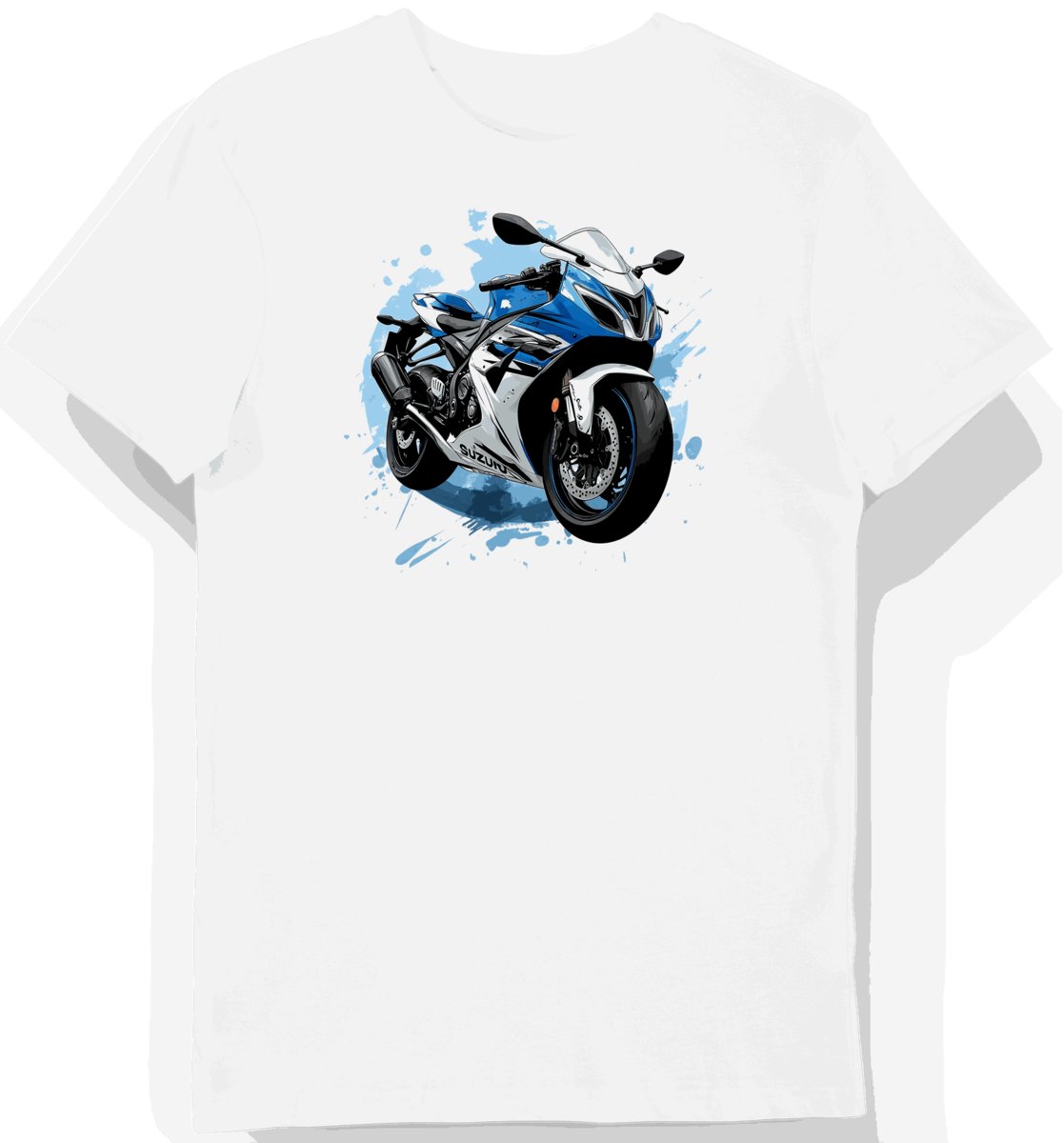 Koszulka męska biała Sportowy Urok Suzuki M