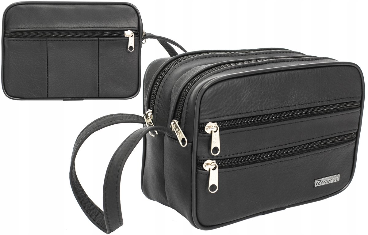 MEGA DUŻA SASZETKA MĘSKA 100% SKÓRA POLSKA S-W3