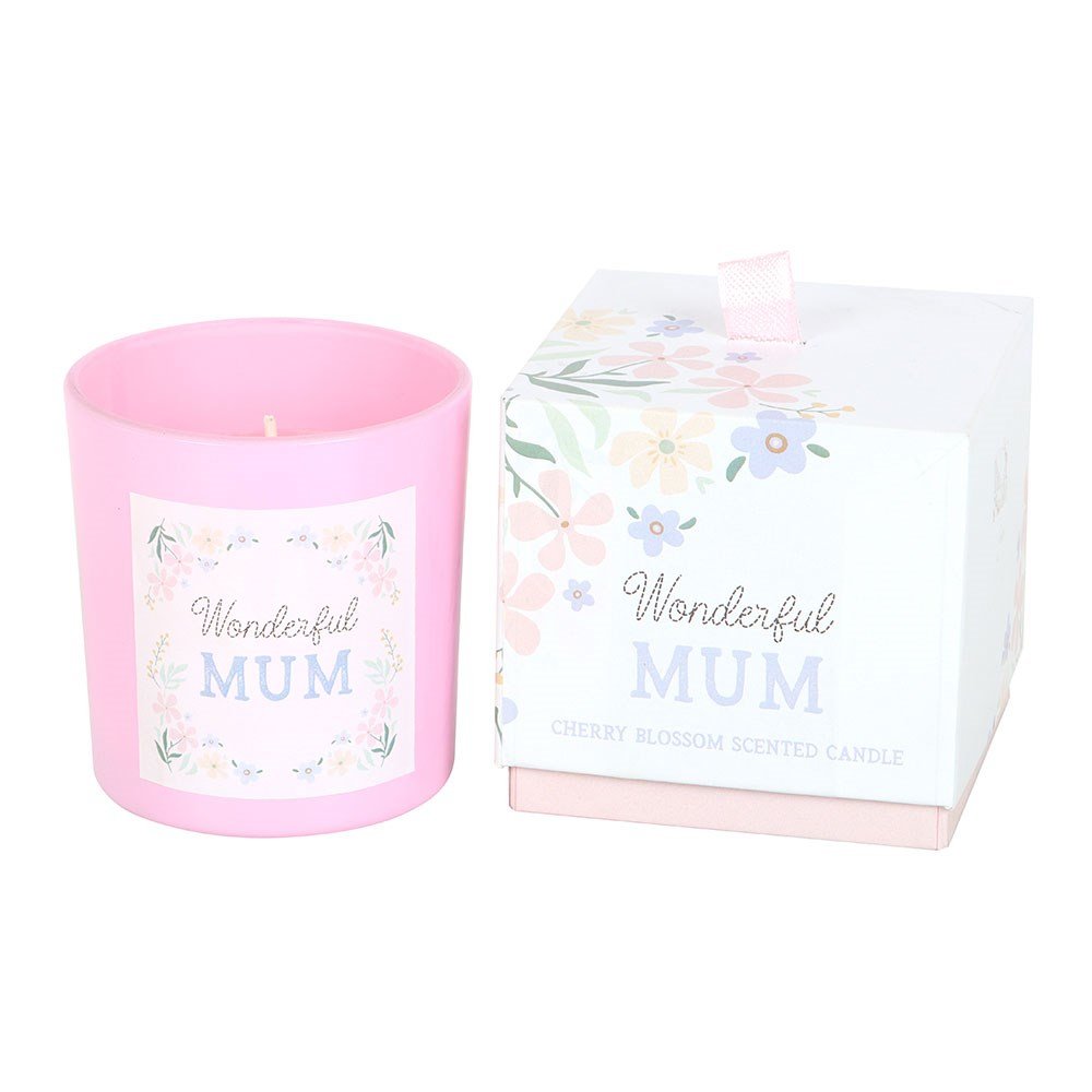 Świeca zapachowa WONDERFUL MUM (20 h) o zapachu kwiatu wiśni