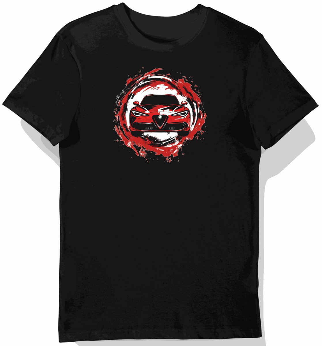 Koszulka męska czarna z emblematem sportowego stylu S