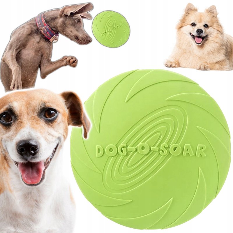 DYSK DO RZUCANIA APORTOWANIA FRISBEE LATAJĄCY TALERZ GRYZAK ZABAWKA DLA PSA
