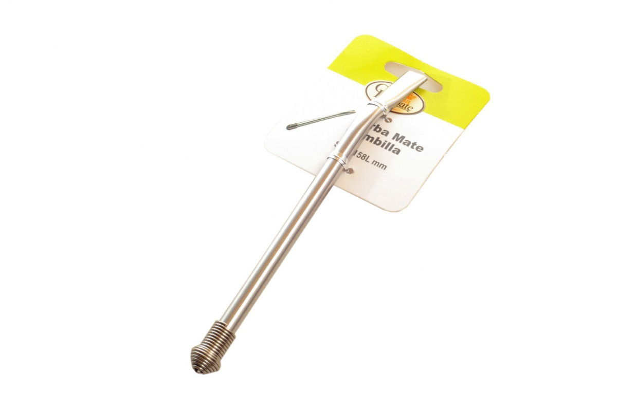 BOMBILLA DO YERBA MATE STALOWA DO HERBATY 16 CM