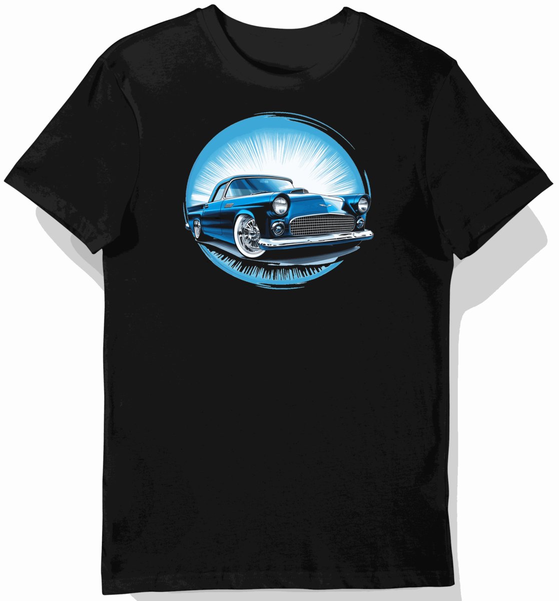 Koszulka męska czarna z Klasycznym Rajdem Forda M