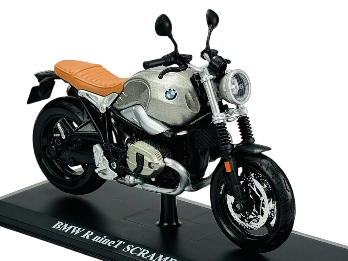 MAISTO BMW R nineT SCRAMBLER Z PODSTAWKĄ 1:12 32701