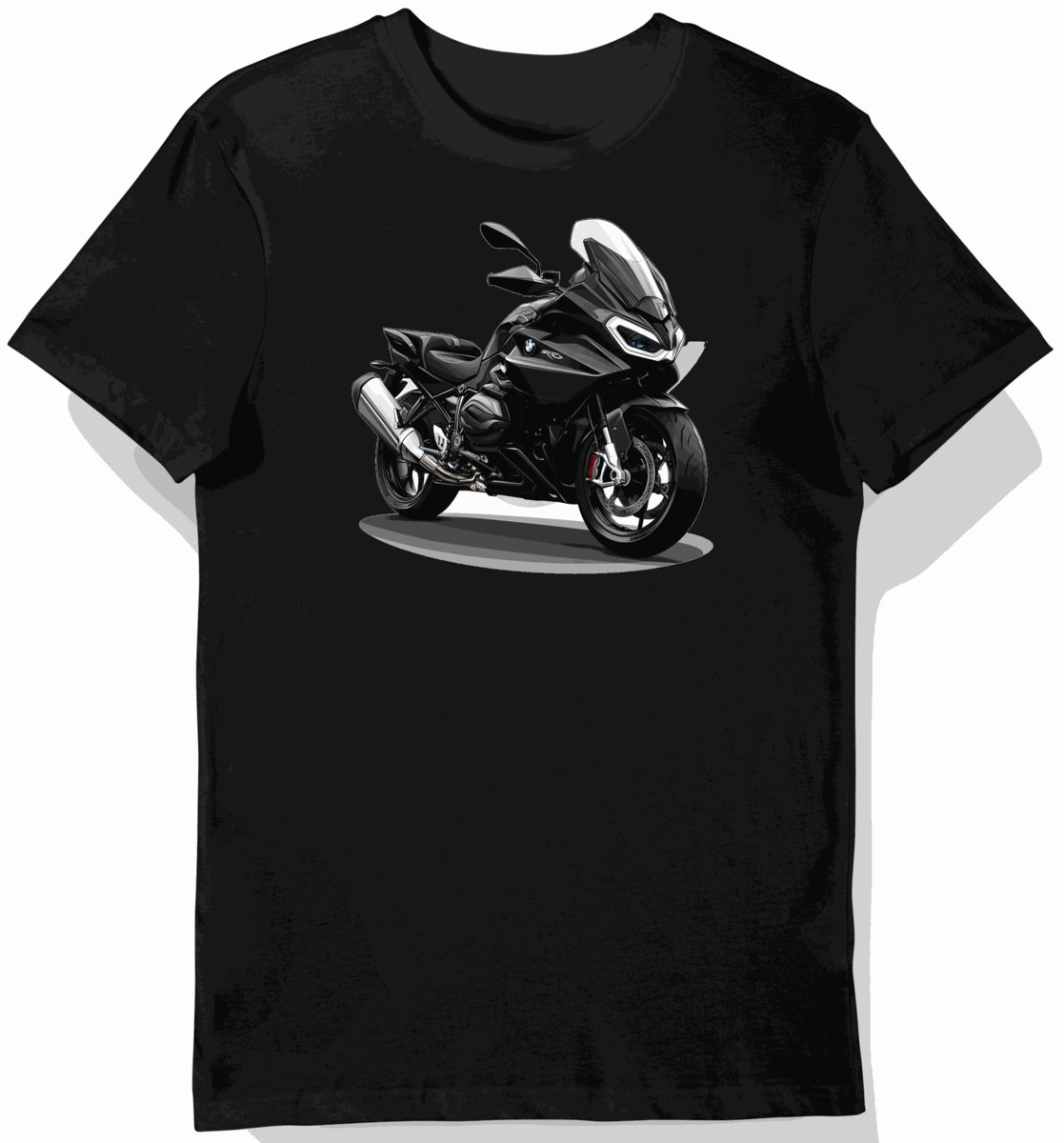 Koszulka męska czarna Dynamiczna Moc BMW R 1250 RT S