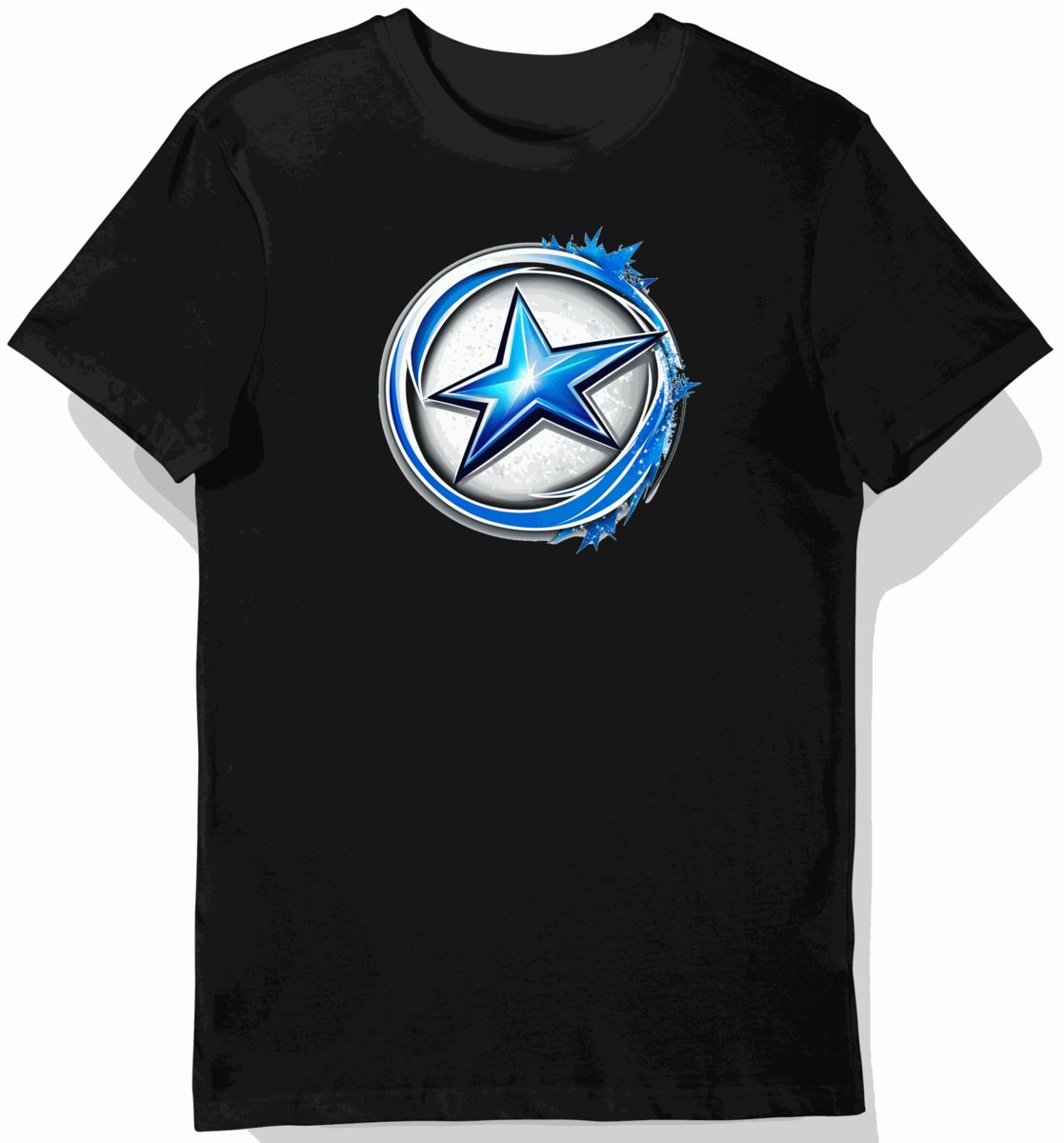 Koszulka męska czarna Subaru Gwiazdy w Stylu Sportowym L