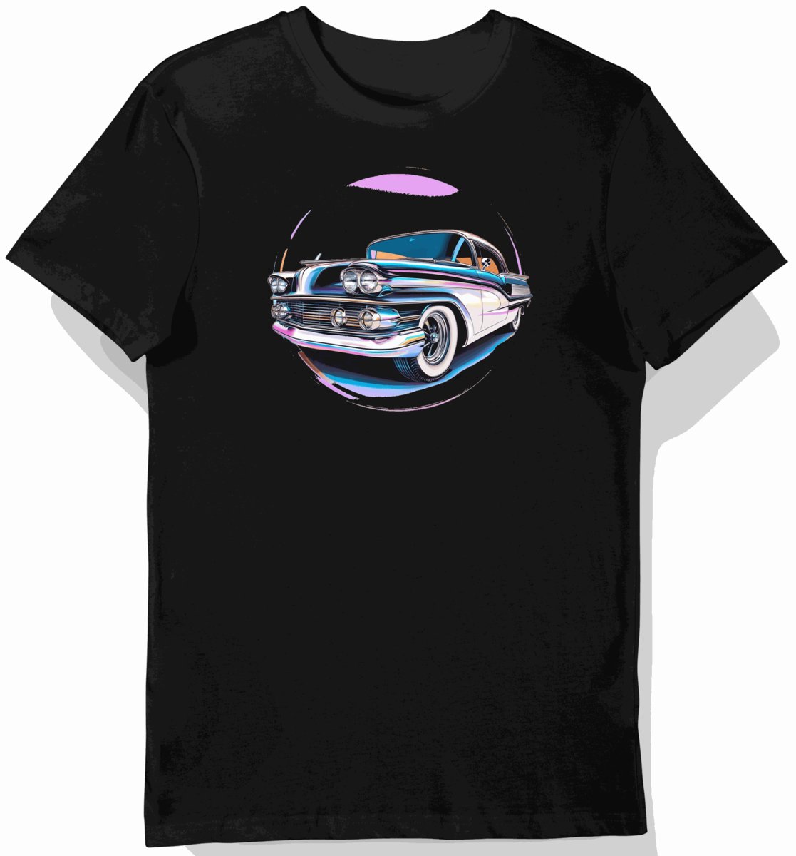 Koszulka męska czarna z Klasycznym Pontiaciem Bonneville 3XL