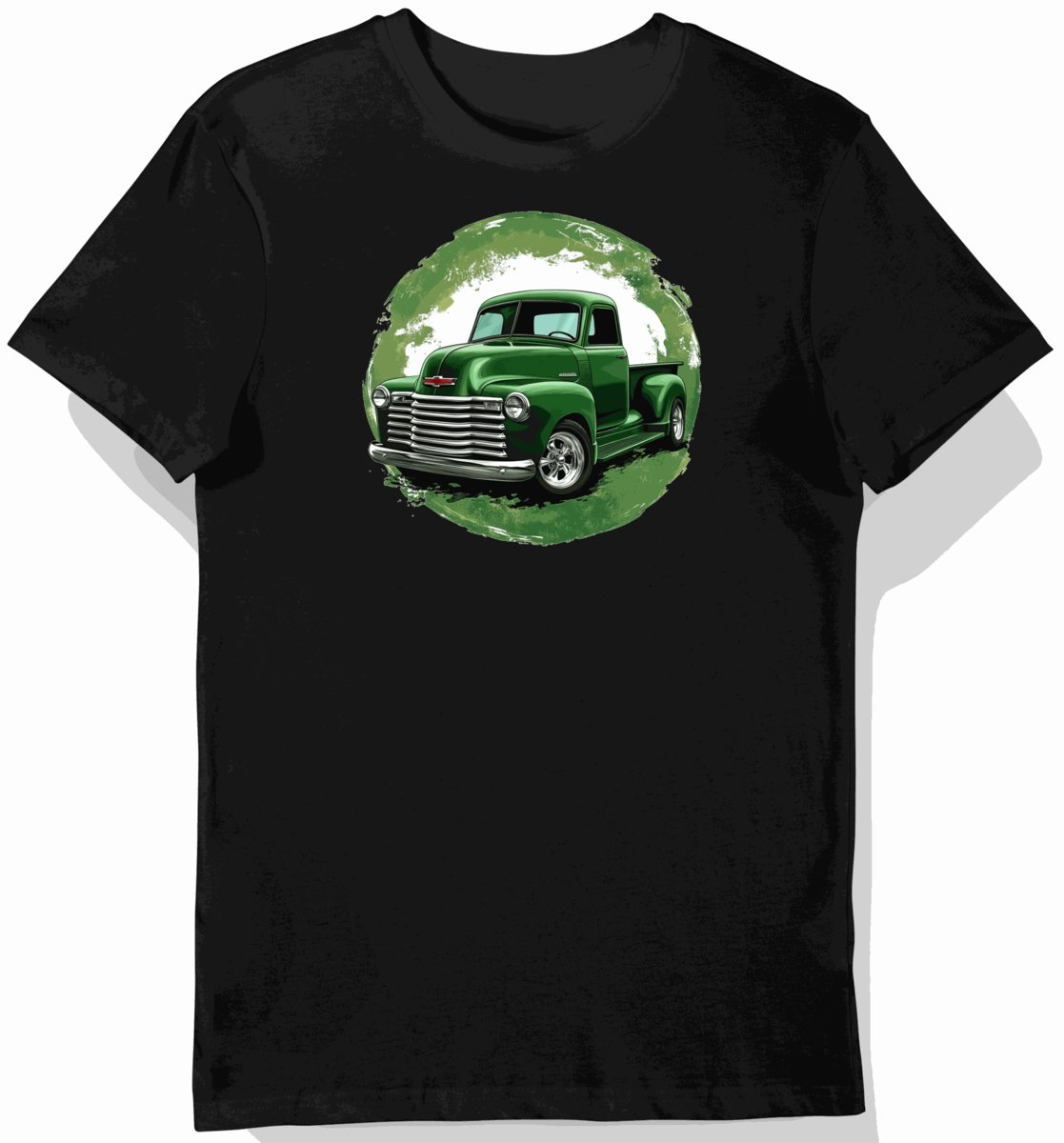 Koszulka męska czarna z motywem klasycznego Chevy 3100 L