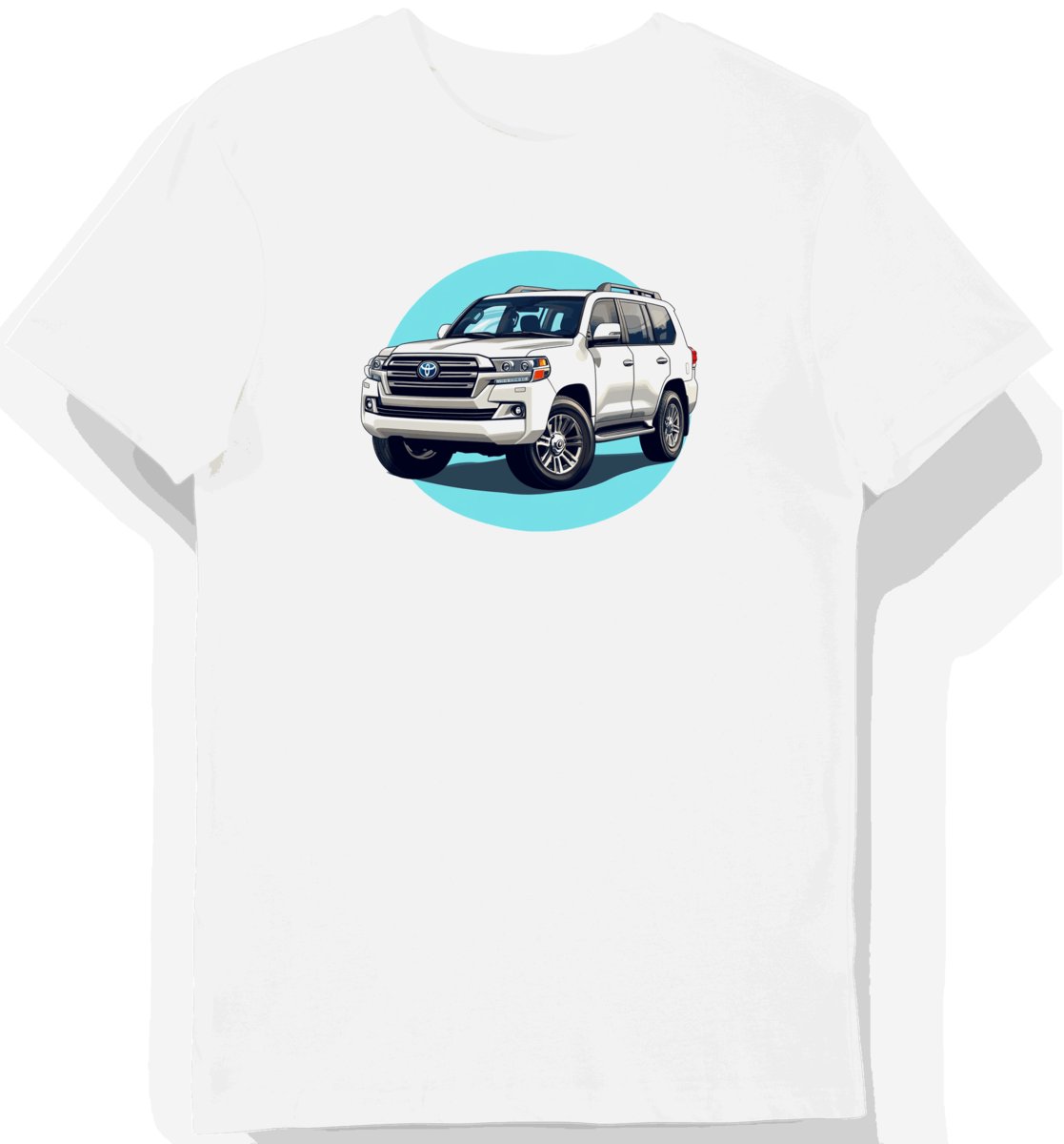 Koszulka męska biała Klasyczny Styl Land Cruisera 3XL