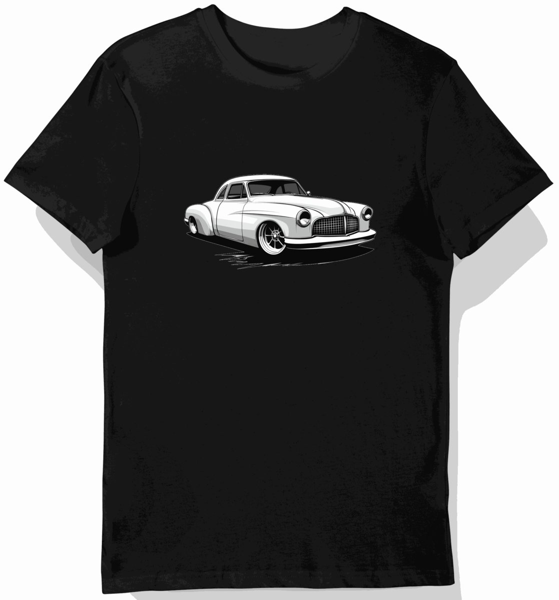Motoryzacyjna Koszulka męska czarna z Klasycznym Hawk Design S