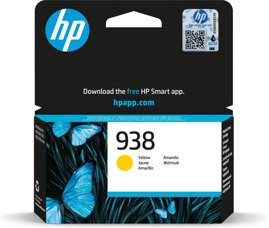 HP Oryginalny wkład z żółtym atramentem 938 4S6X7PE