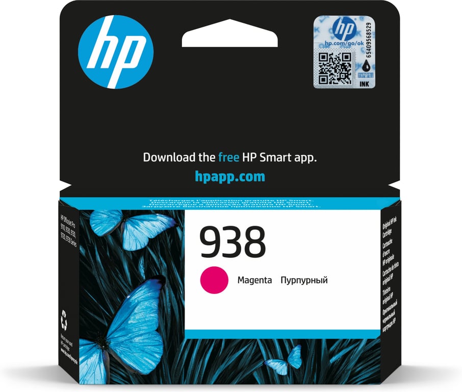 HP Oryginalny wkład z purpurowym atramentem 938 4S6X6PE