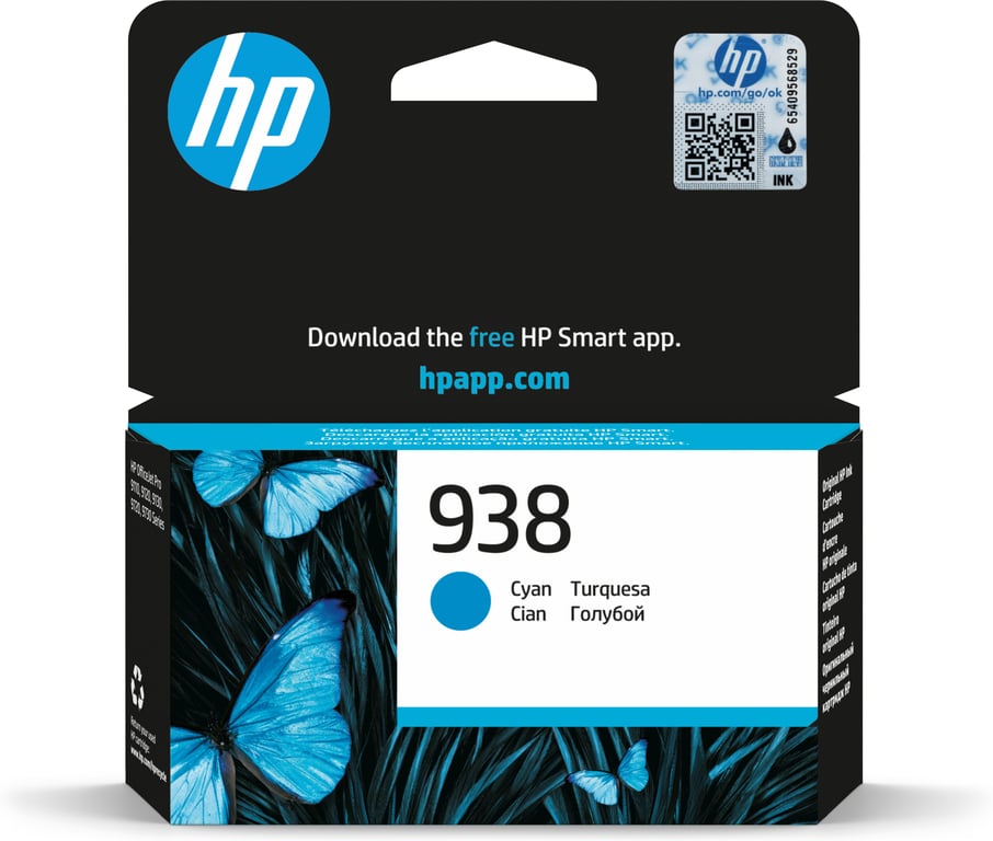 HP Oryginalny wkład z błękitnym atramentem 938 4S6X5PE