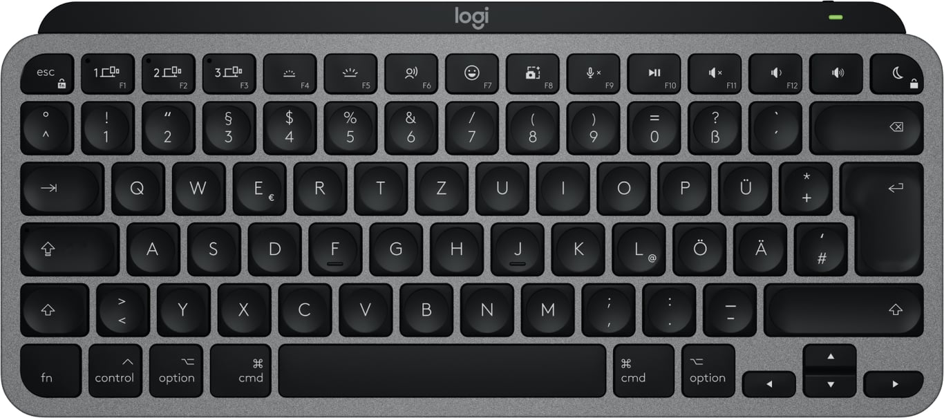 Logitech MX Keys Mini For Mac klawiatura Dom/Biuro Bluetooth QWERTZ Niemiecki Czarny, Szary 920-012645 920-012645
