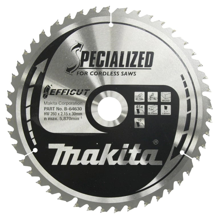 Makita B-64630 ostrze do piły tarczowej 26 cm 1 szt.