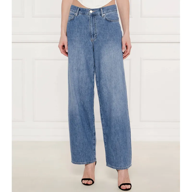 Pinko Jeansy LAURYN | Loose fit | z dodatkiem lnu