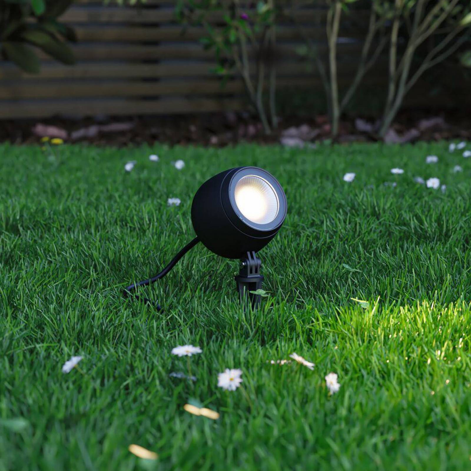 Paulmann Smart LED spot na szpic Kikolo, RGBW, antracyt IP65
