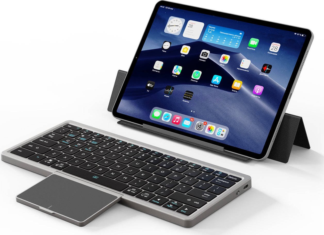 Dux Ducis Klawiatura bezprzewodowa Bluetooth z touchpadem Dux Ducis OK Series - czarna