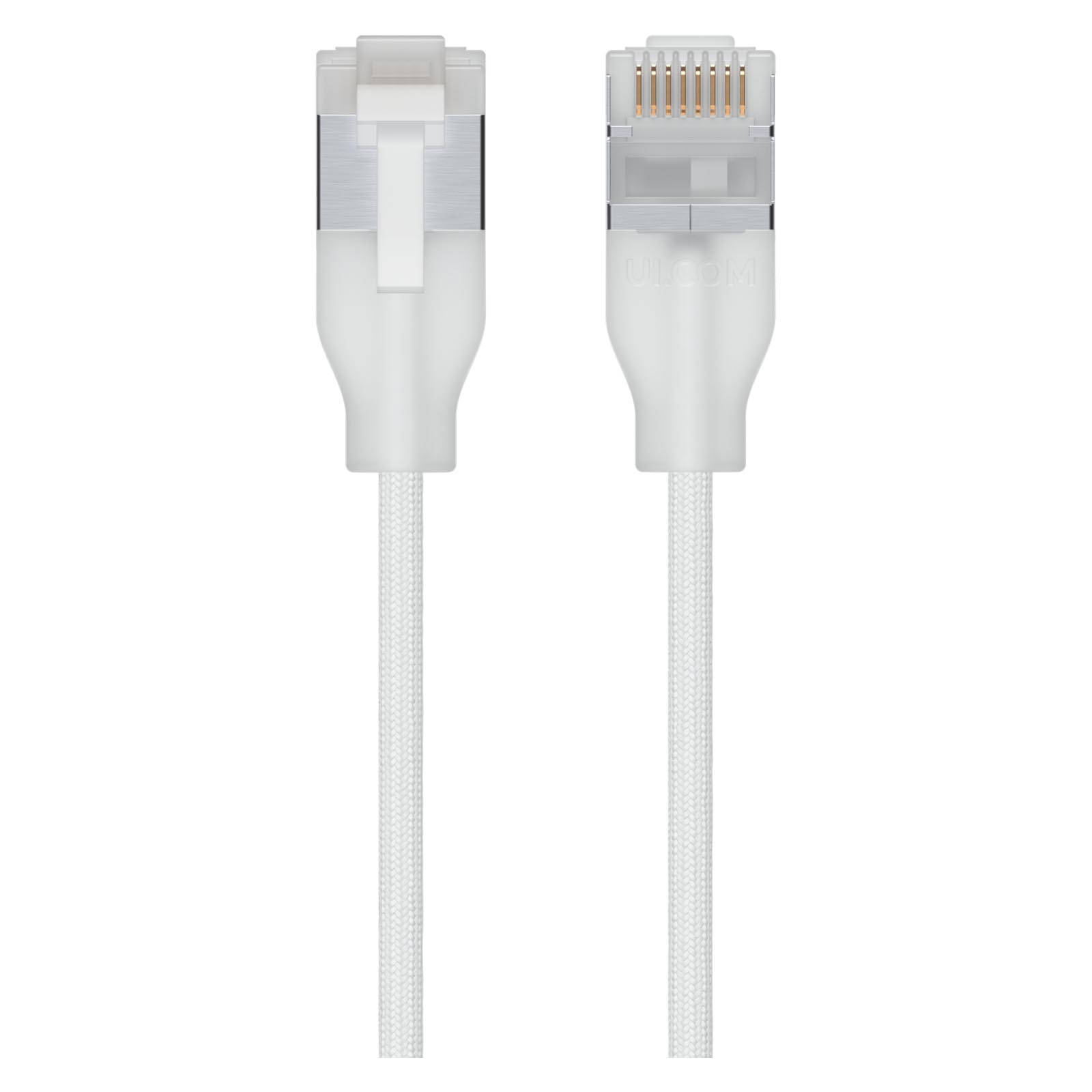 Ubiquiti UniFi Premium Patch Cable, Patchcord STP kat.6A 3m, biały (UACC-Cable-Patch-EL-C6A-3M-W)