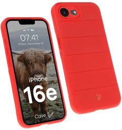 Bizon Pancerne etui Case Tur do iPhone 16e, czerwone