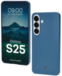 Bizon Etui Case Łupka do Galaxy S25, niebieskie