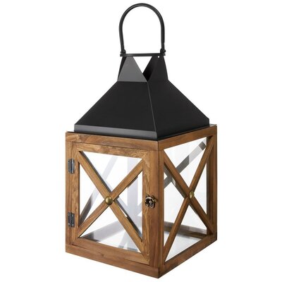 Lampion MY HOME Dark Wood 66557 Czarno-brązowy