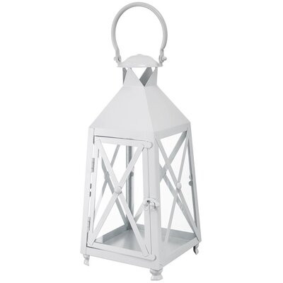 Lampion MY HOME White Decor 66555 Biały